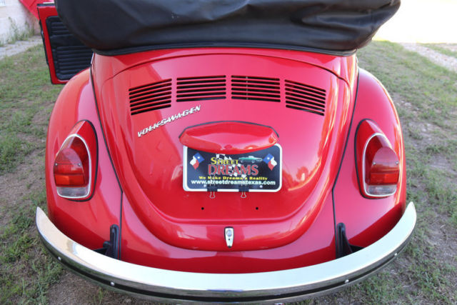 1972 Volkswagen Beetle-New nice little red convertible 4 cyl 4spd - photo 5