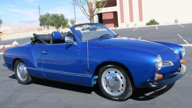 1972 Volkswagen Karmann Ghia Convertible! 1200cc! NEW VIPER BLUE MET!!! - photo 2