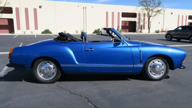 1972 Volkswagen Karmann Ghia Convertible! 1200cc! NEW VIPER BLUE MET!!! - photo 4
