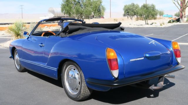 1972 Volkswagen Karmann Ghia Convertible! 1200cc! NEW VIPER BLUE MET!!! - photo 6