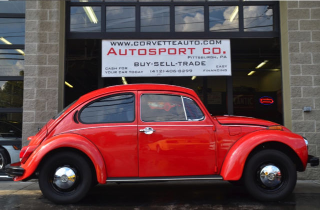 1972 Volkswagen Super Beetle 88900 Miles Red 1600 CC Manual 1972 Volkswagen Beetle-New --