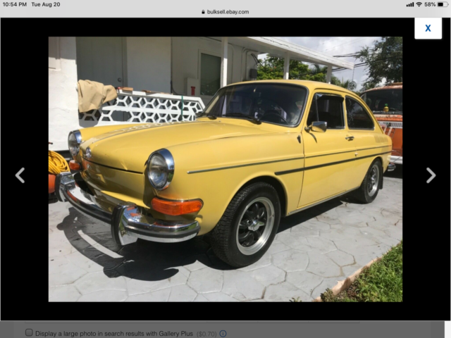 1972 Volkswagen type 3 t3 tlll fastback vintage vw 1972 Volkswagen Type III