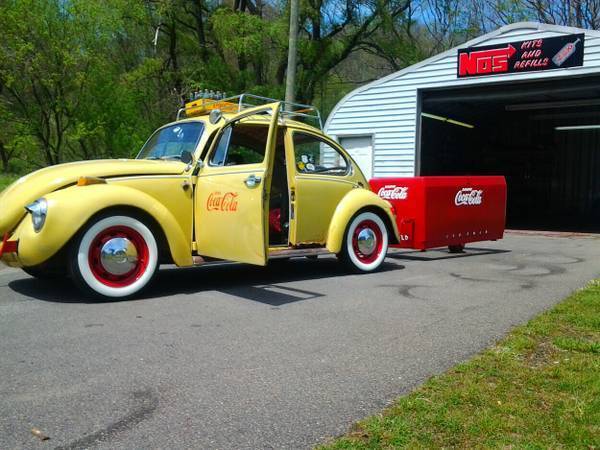 1972 VW Beetle Coca Cola Cool Ride with Coca Cola Box Trailer and many CC Items 1972 Volkswagen Beetle - Classic