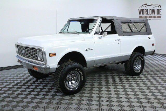 1972 White RARE FULL CONVERTIBLE 4X4 AUTO AC PS PB! 1972 Chevrolet Blazer RARE FULL CONVERTIBLE 4X4 AUTO AC PS PB