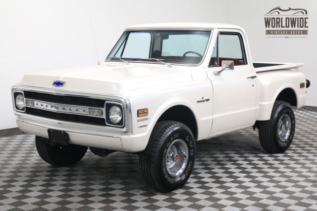 1972 White SHORTBOX STEPSIDE BIG BLOCK AUTO PEARL WHITE! 1972 Chevrolet PICKUP SHORTBOX STEPSIDE BIG BLOCK AUTO PEARL WHITE