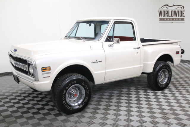 1972 Chevrolet PICKUP SHORTBOX STEPSIDE BIG BLOCK AUTO PEARL WHITE - photo 3