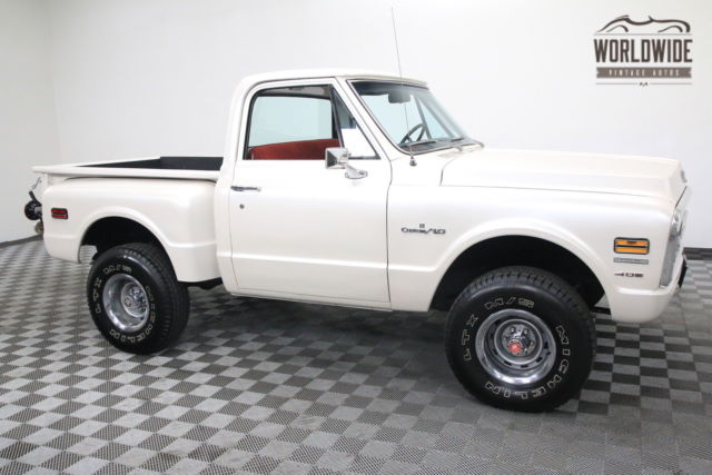 1972 Chevrolet PICKUP SHORTBOX STEPSIDE BIG BLOCK AUTO PEARL WHITE - photo 7
