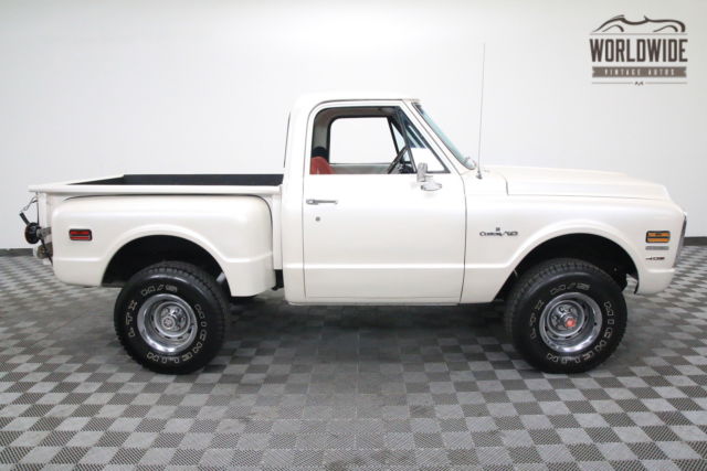 1972 Chevrolet PICKUP SHORTBOX STEPSIDE BIG BLOCK AUTO PEARL WHITE - photo 9
