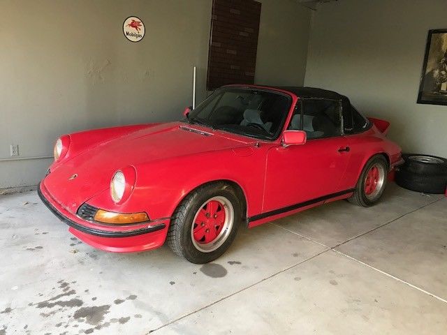 1973 1/2 porsche 911T targa factory s front spoiler rust free no seats 1973 Porsche 911