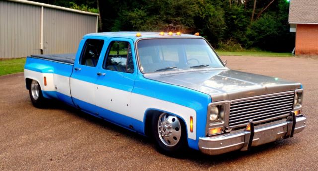 1973 Chevrolet C-10 C/K 3500 HD 454 CREW DUALLY TRUCK BAGGED C30 C-10 - photo 10