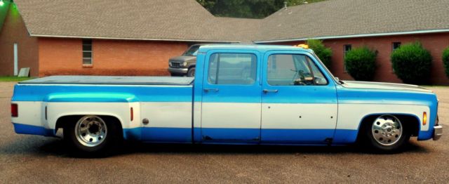 1973 Chevrolet C-10 C/K 3500 HD 454 CREW DUALLY TRUCK BAGGED C30 C-10 - photo 12