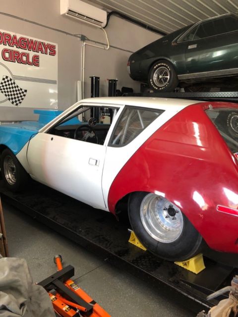 1973 AMC AMERICAN MOTORS GREMLIN DRAG CAR - ROLLER - SET UP FOR SBC/TURBO 350 1974 AMC Gremlin