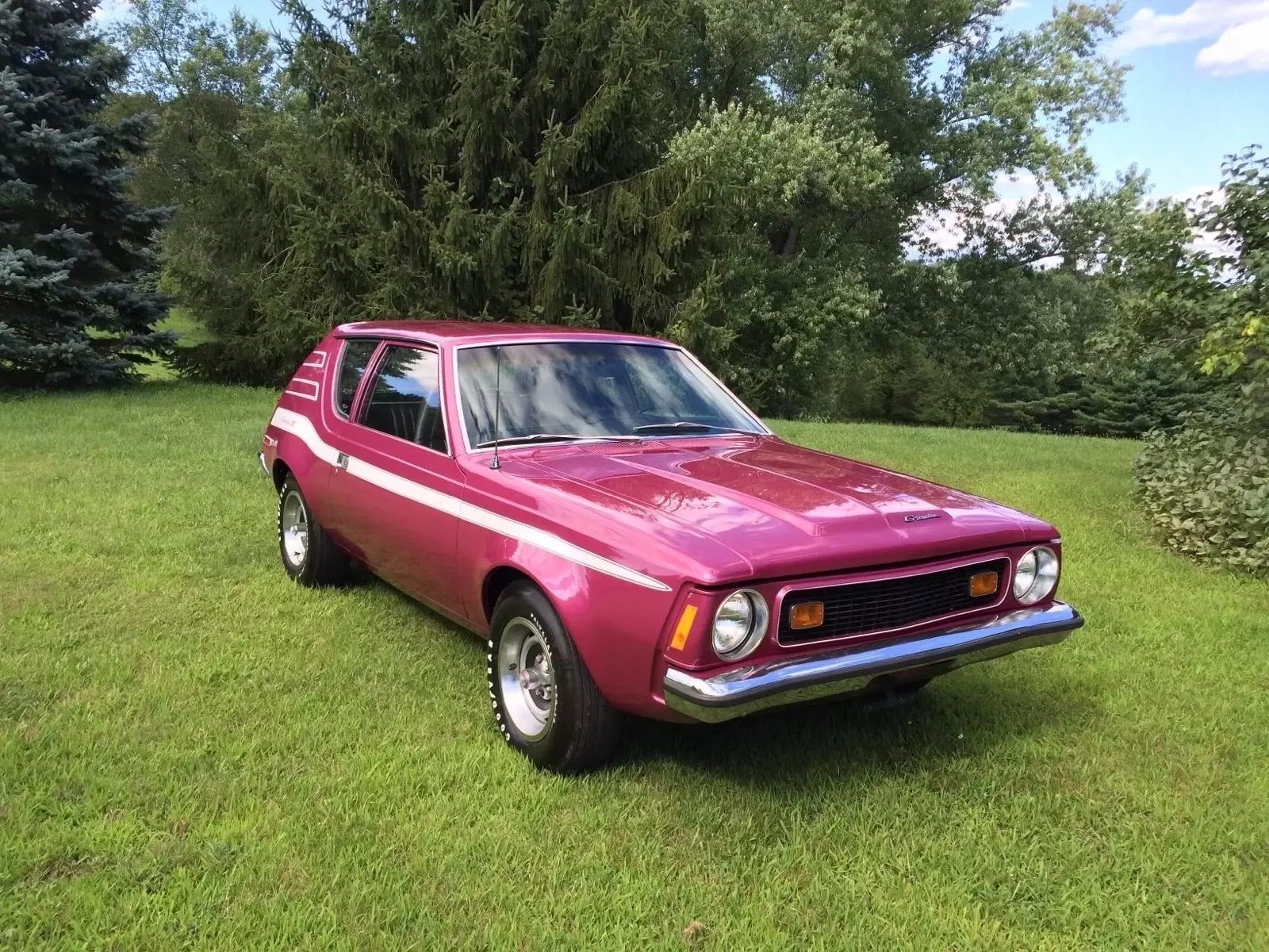 1973 AMC Gremlin Hatchback Purple X 1973 AMC Gremlin X