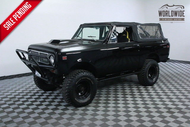 1973 Black V8 AUTO 4X4. Rare 4x4 Convertible! 1973 International Harvester Scout V8 AUTO 4X4 SHOW TRUCK