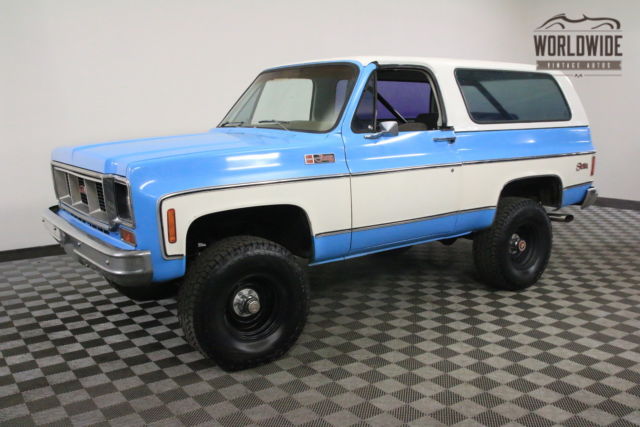 1973 Blue 4x4. FULL CONVERTIBLE TOP! V8. AUTOMATIC! 1973 GMC Jimmy 4x4. FULL CONVERTIBLE TOP! V8. AUTOMATIC
