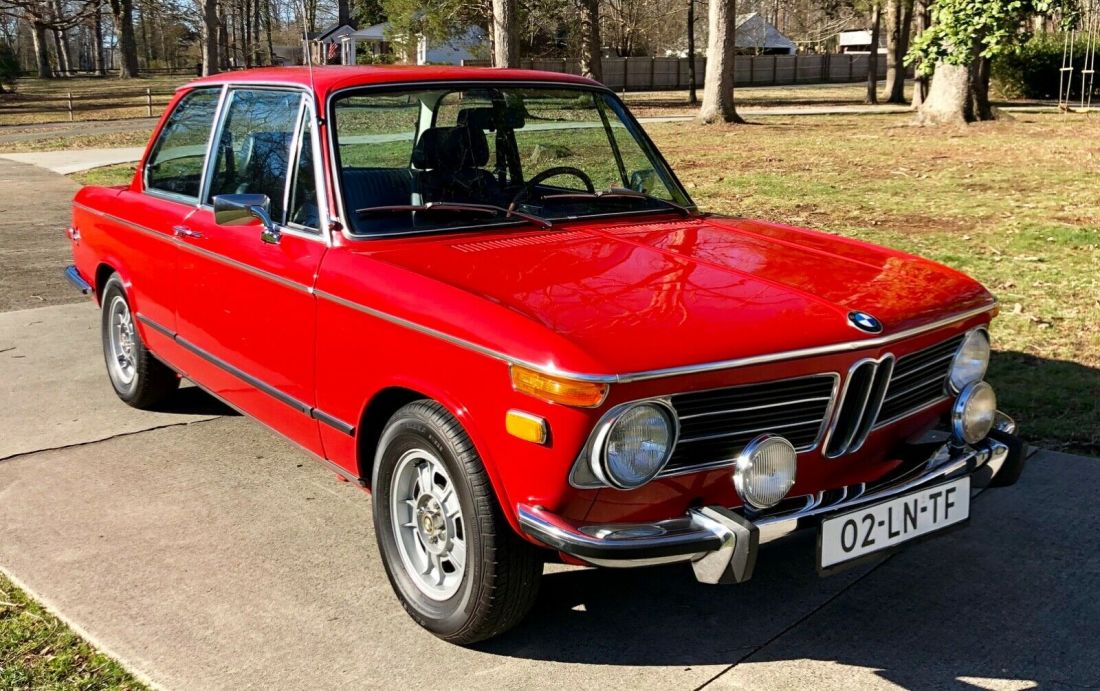 1973 BMW 2002tii with numbers matching engine, AC and 5-speed. 1973 BMW 2002 2002tii
