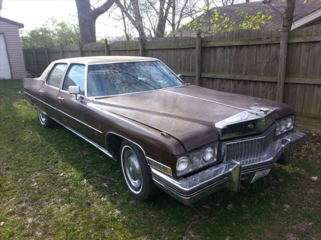 1973 Cadillac Brougham 4-Door v8 - 25% OFF Liquidation SALE !! CUSTOM STEREO INC 1973 Cadillac Brougham Sedan