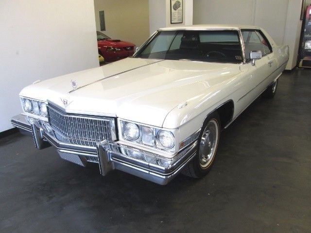 1973 Cadillac Coupe DeVille Only 22K Miles White All Original Show Car Stunning 1973 Cadillac DeVille Coupe