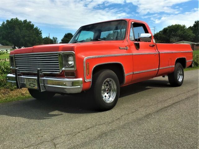1973 CHEVROLET C10 SUPER CHEYENNE FLEETSIDE PICKUP- CRIMSON RED 1973 Chevrolet C-10 SUPER CHEYENNE