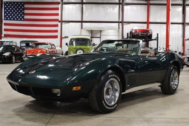 1973 Chevrolet Corvette 63130 Miles Blue Green Metallic Convertible 350cid V8 4 1973 Chevrolet Corvette --