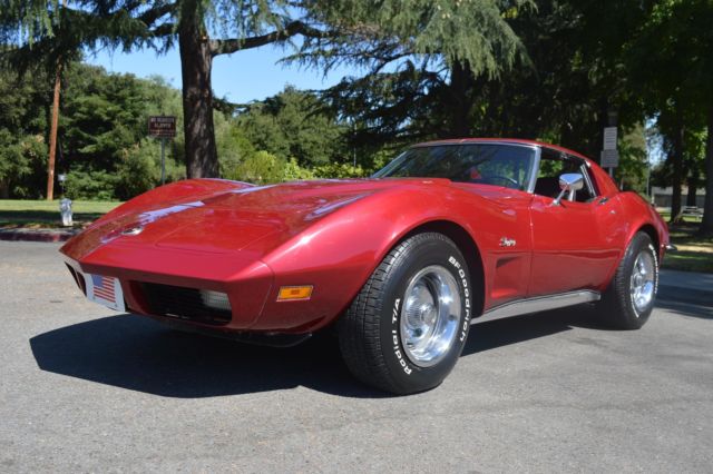 1973 Chevrolet Corvette Maroon Automatic 37,667 Miles 1973 Chevrolet Corvette --