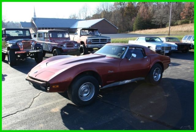 1973 CHEVROLET CORVETTE STINGRAY ROLLER NO RESERVE 1973 Chevrolet Corvette