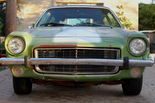 1973 Chevy Vega GT Kammback Wagon Matching #s Motor 4 Speed Green w Sprt Stripes 1973 Chevrolet Vega GT Kammback Wagon All Matching Numbers