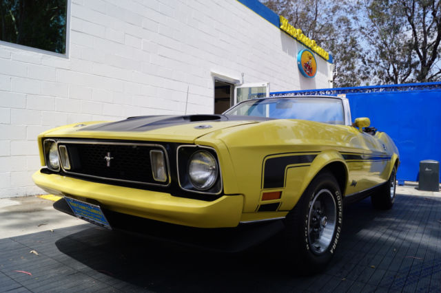 1973 CONVERTIBLE 302 V8 REPORTEDLY WITH 77K ORIG MILES! STUNNING RESTORATION! 1973 Ford Mustang CONVERTIBLE - NASA/RAM AIR HOOD