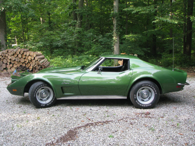 1973 corvette stingray, Elkhart Green, one owner, 350/250 automatic, 97020 miles 1973 Chevrolet Corvette T-Top