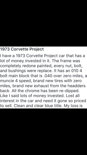 1973 Chevrolet Corvette T-TOP - photo 2