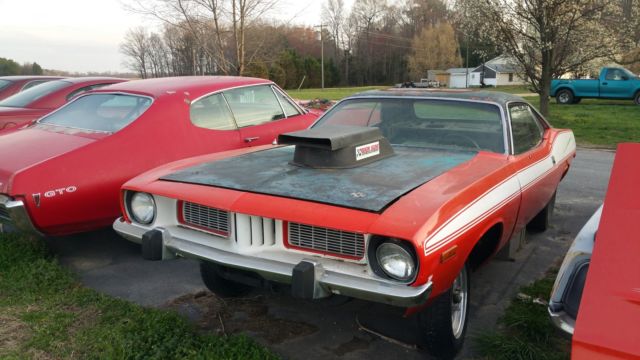 1973 cuda project barracuda pro street race hemi 440 340 e body rally mopar 1973 Plymouth Barracuda