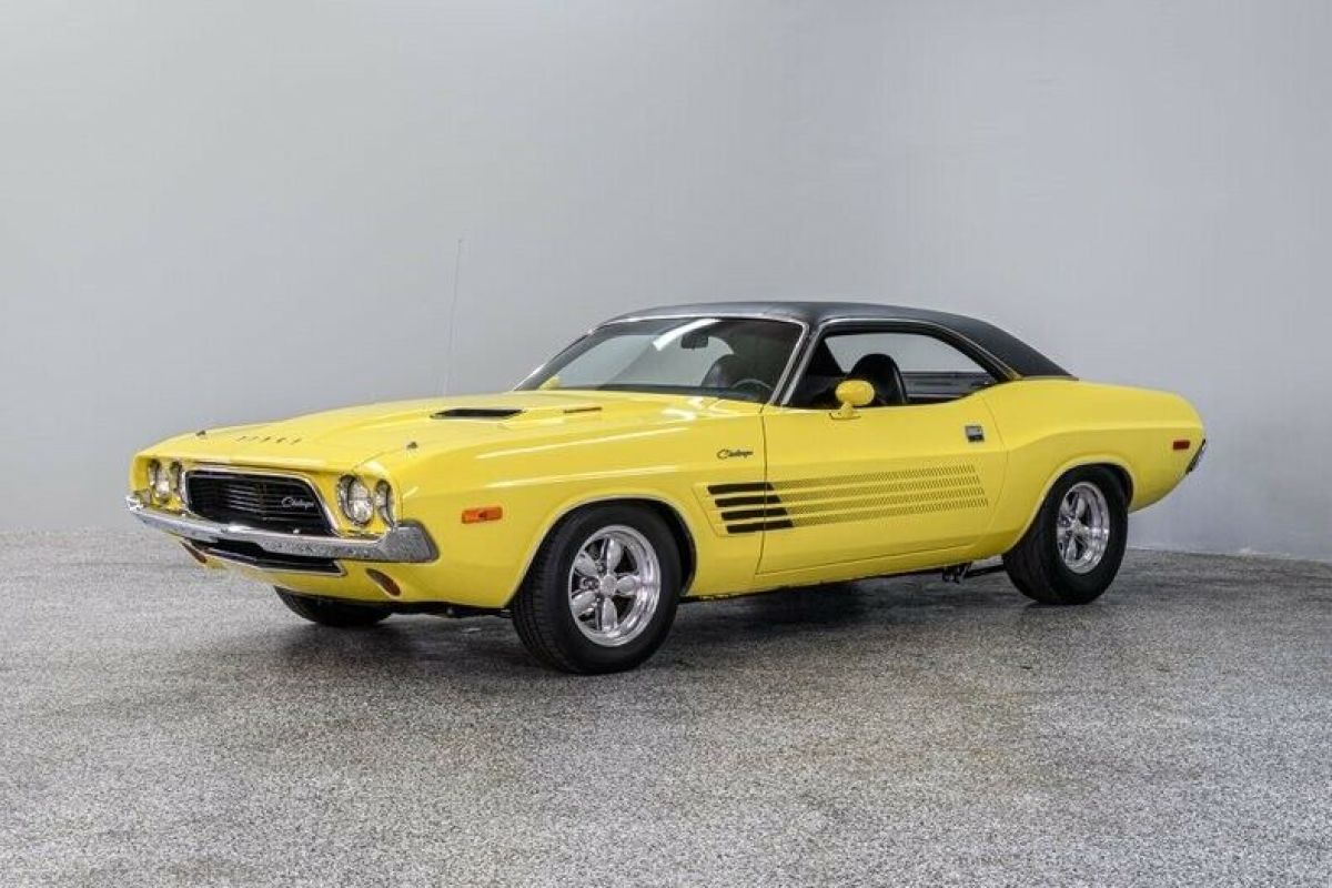 1973 Dodge Challenger Rallye 56763 Miles Banana Yellow Hardtop 416 Stroker 3-Spd 1973 Dodge Challenger Rallye