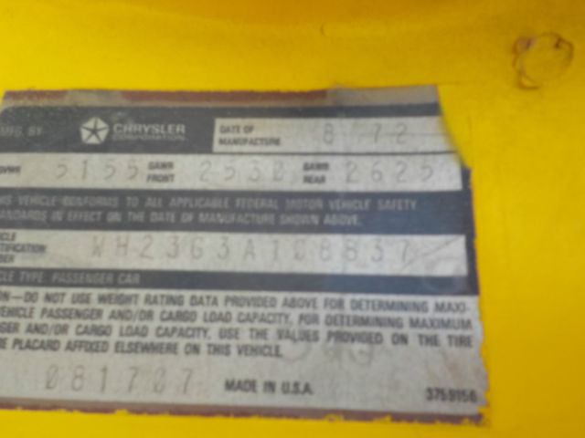 1973 Dodge 2 DOOR HARDTOP 2 DOOR HARDTOP - photo 7