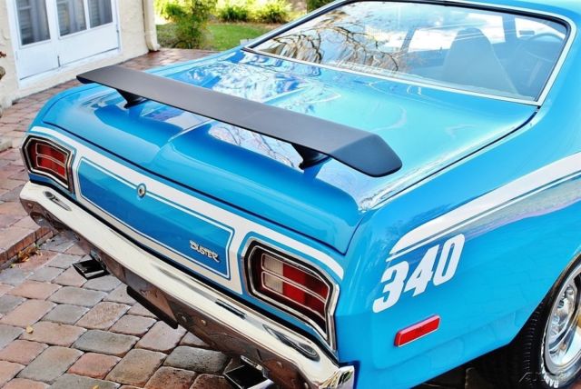 1973 duster 340 Factory A/C Believed 21k Original Miles Power Steering & Brakes 1973 Plymouth Duster Spectacular Broadcast Sheet Low Miles Factory A/C must be seen
