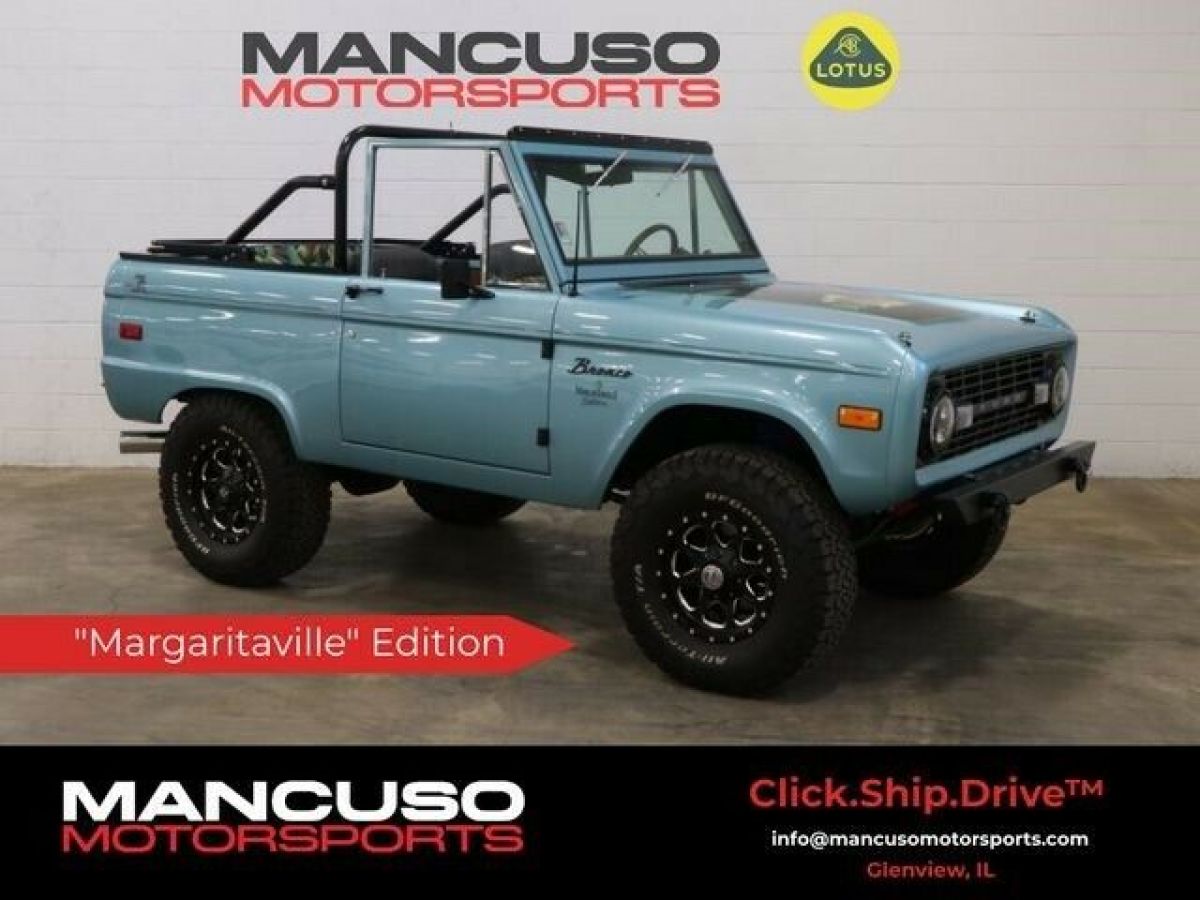 1973 Ford Bronco Restomod 30274 Miles Sea Foam Blue 302 V8 Automatic 1973 Ford Bronco Restomod