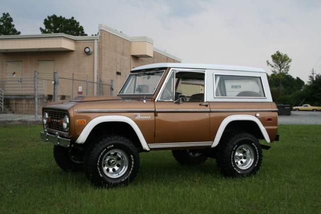 1973 Ford Bronco Sequoia Brown Poly Perfect daily driver Bronco 351 Windsor 1973 Ford Bronco