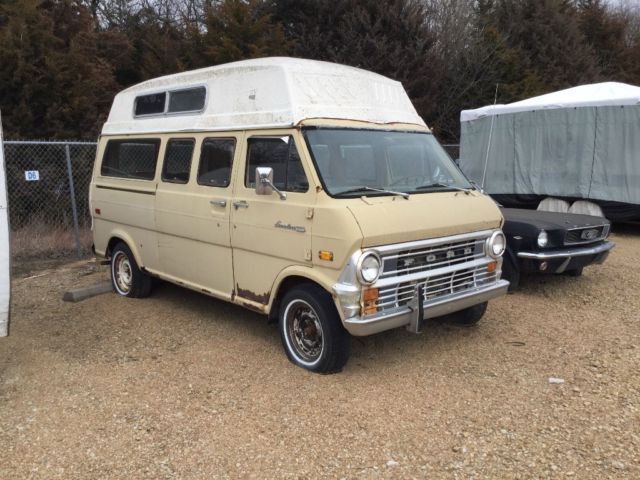 1973 Ford Econoline 200 Hi Top Camper Conversion 1973 Ford E-Series Van