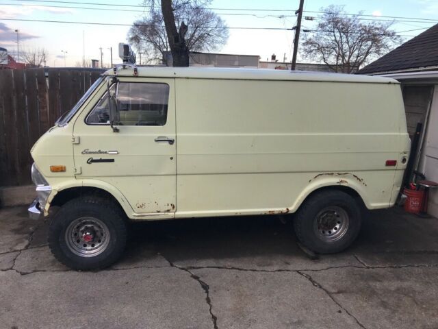 1973 ford econoline shorty quadravan 4x4 project HTF 1973 Ford E-Series Van