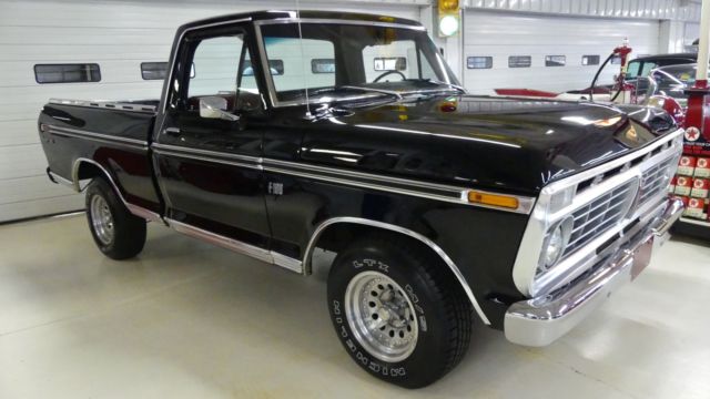 1973 Ford F100 Ranger XLT 66081 Miles Black Pickup 390 Automatic 1973 Ford F-100 XLT