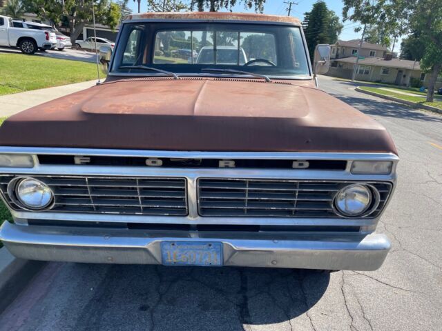 1973 Ford F250 Pickup Brown 4WD Automatic 1973 Ford F250
