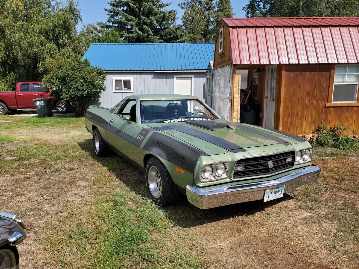 1973 Ford GT Ranchero Q Code 4 speed 351 CJ but has 468 with extras 1973 Ford Ranchero