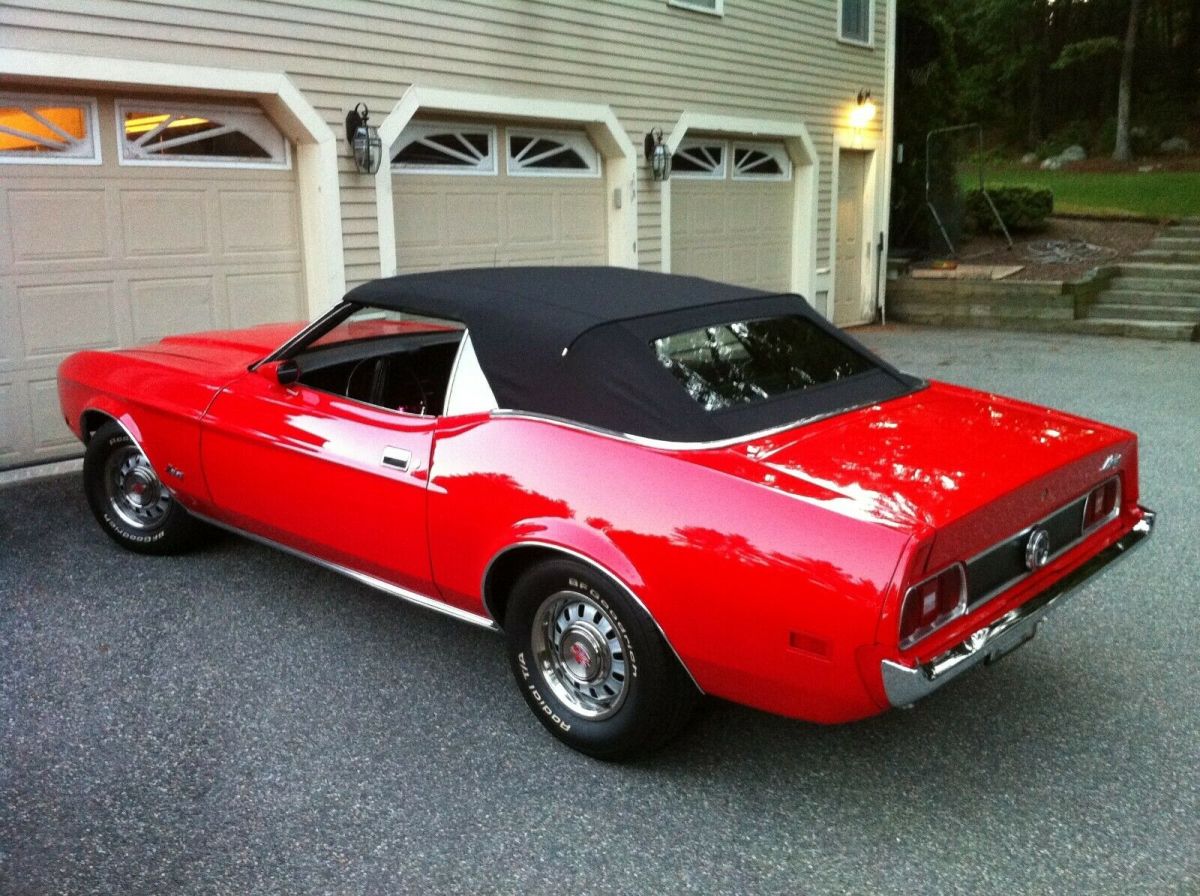 1973 Ford Mustang Convertible 82245 Miles Red 302 V8 Automatic 1973 Ford Mustang Convertible