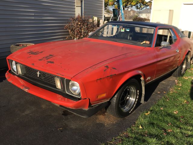 1973 Ford Mustang Coupe 302 V8 AT PS, PDiscB, Duals w/ Magnum 500 wheels Project 1973 Ford Mustang