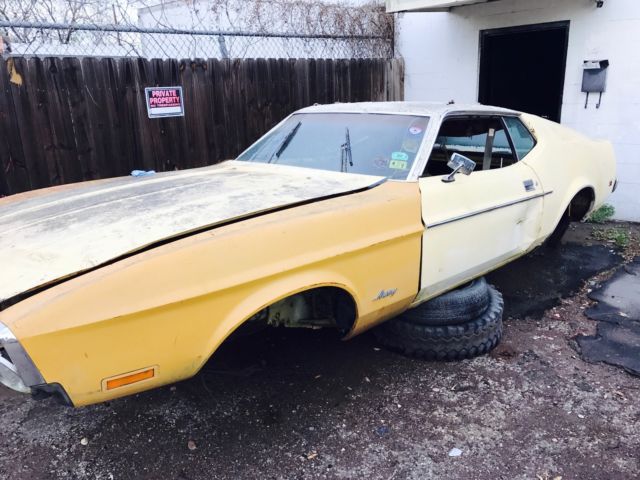 1973 Ford Mustang Fastback body Great Parts Car body only Low Price 1973 Ford Mustang
