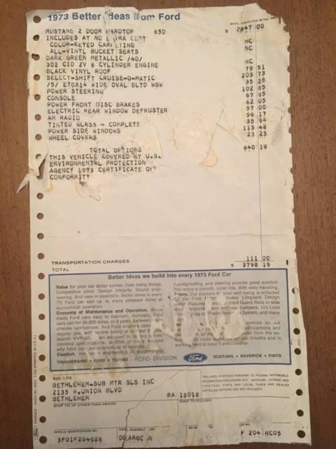 1973 Ford Mustang Bullitt Highland Green over Ginger - photo 12