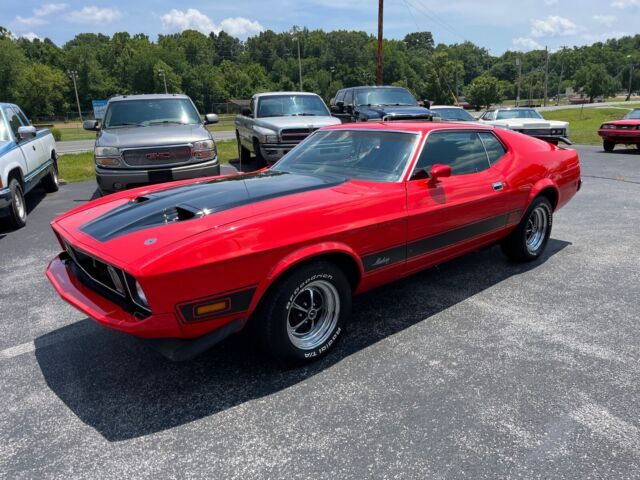 1973 Ford Mustang Hatchback Red RWD Automatic Mach 1 1973 Ford Mustang Mach 1