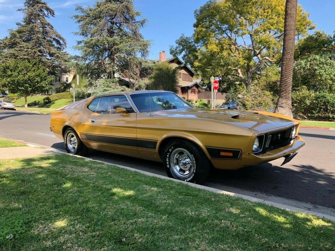 1973 Ford Mustang Mach 1 351 Cleveland 4 Speed, with factory AC 27k orig miles 1973 Ford Mustang