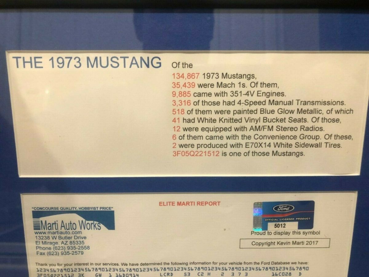 1973 Ford Mustang MACH 1 - photo 12