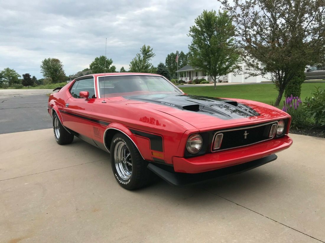 1973 Ford Mustang Sportscar Red RWD Automatic 1973 Ford Mustang