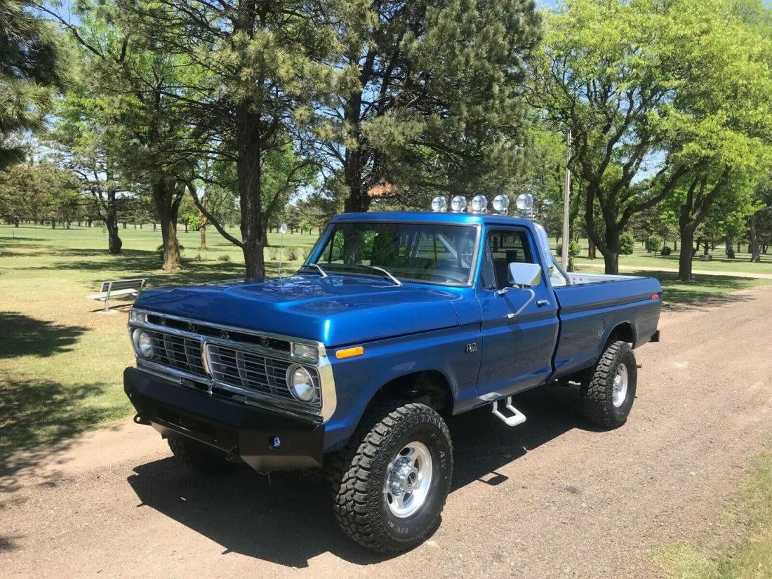 1973 Ford Pickup Super Duty Custom Resto Mod f-250 Truck dentside f100 1973 Ford F-100